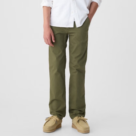Gap Uniform Lived-In Khakis in Cypress Green size 8 slim - Picture 1 of 3